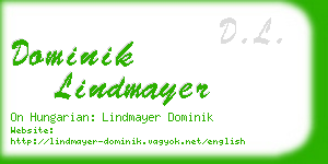 dominik lindmayer business card